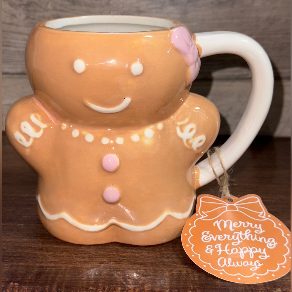 Super Cute Gingerbread Girl 🎀 Mug by 10 STRAWBERRY  STREET - NEW